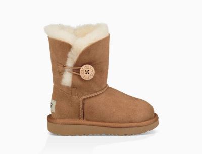UGG Bailey Button II Gyerek Csizma - Chestnut/Barna, 3580BA